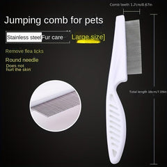 Cat & Dog Flea Removal Comb - Pet Hair & Lint Cleaner