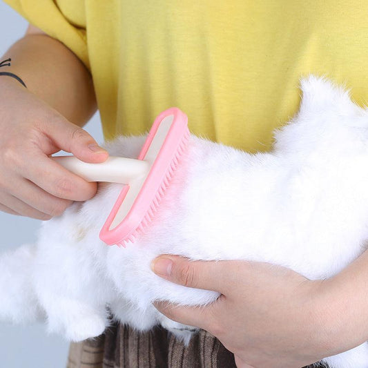 Silicone Small Pet Rabbit Comb Grooming Trimmer Fur Brush