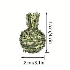 Pet Rabbit Straw Woven Ball Chewing Toys