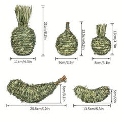 Pet Rabbit Straw Woven Ball Chewing Toys