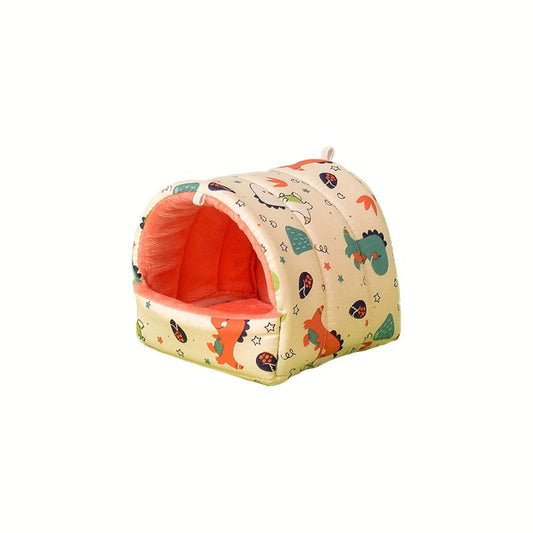 Dinosaur Plush Pet Hamster Nest For Small And Medium Hamsters