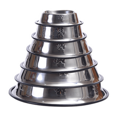 Stainless Steel Pet Bowl for Cats & Small Dogs Non Slip Base Easy to Clean