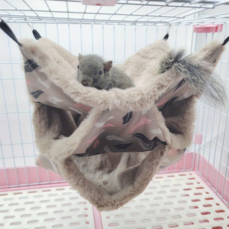 Sugar Glider Perch Warm Three-layer Hammock Small Pet Hanging Squirrel Sleeping