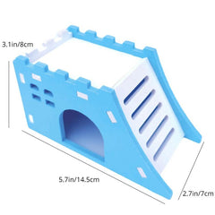 1pc Hamster Toy Small Pet House Sleeping Nest Cabin Rainbow Bridge
