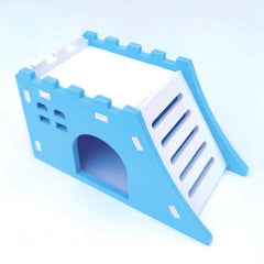 1pc Hamster Toy Small Pet House Sleeping Nest Cabin Rainbow Bridge