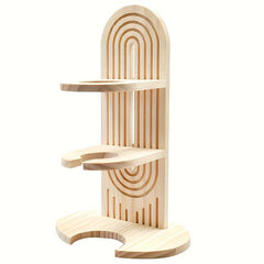 Wooden Hamster Water Feeder Holder with Adjustable Height