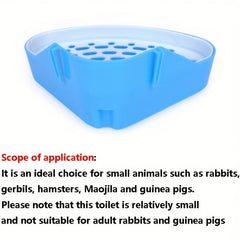 Small Animal Potty Trainer Corner for Ferrets, Hamsters, Dwarf Rabbits