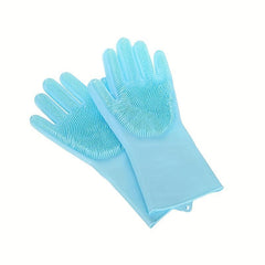 Pet Cat & Dog Massage Bath Gloves, Scratch & Bite Resistant
