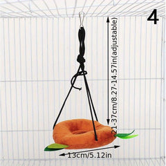 Cozy Forest Pattern Small Animal Hammock Bed for Cage Nest - Warmth & Comfort