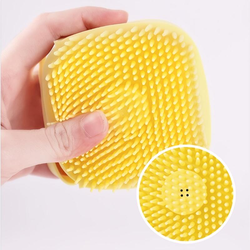1pc Pet Silicone Bath Brush Pet Animal Shower Supplies Pet Cleaning Tools