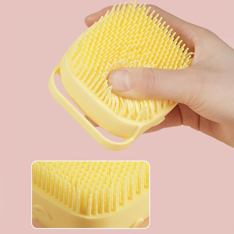 1pc Pet Silicone Bath Brush Pet Animal Shower Supplies Pet Cleaning Tools