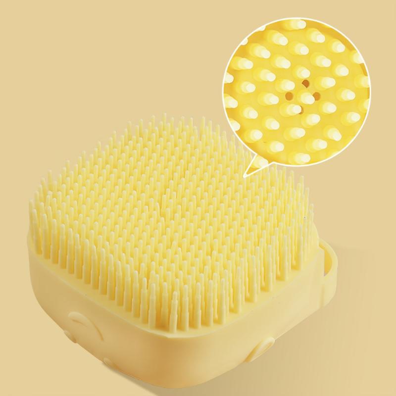 1pc Pet Silicone Bath Brush Pet Animal Shower Supplies Pet Cleaning Tools