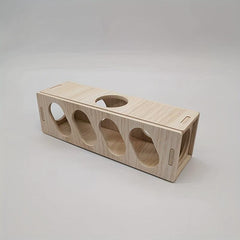 Hamster Wooden Tunnel Toy Secret Peep Shed Hideout