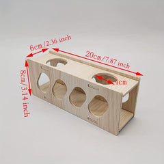 Hamster Wooden Tunnel Toy Secret Peep Shed Hideout
