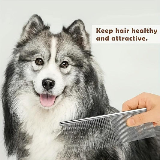 Pet Double Sided Comb Stainless Steel Teeth Cat Comb
