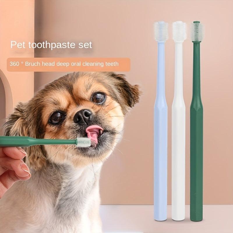 Soft Silicon Pet Toothbrush Dogs Cats 360 Degree Cleaning Oral Health