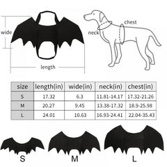 Pet Bat Costume for Dogs with Bat Wings