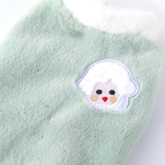 Cozy Sheep Pattern Pet Sweater for Small and Medium Pets