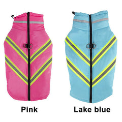 Warm Dog Padded Coat Windproof Reflective Dog Jacket Pet Clothes