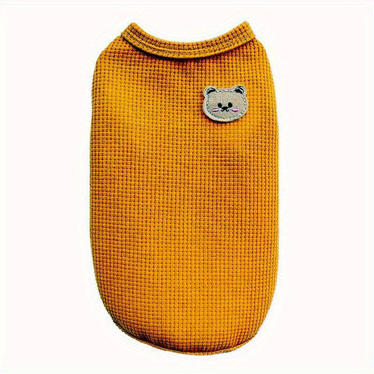 Breathable Round Neck Pet Cat Dog T shirt For Spring Summer