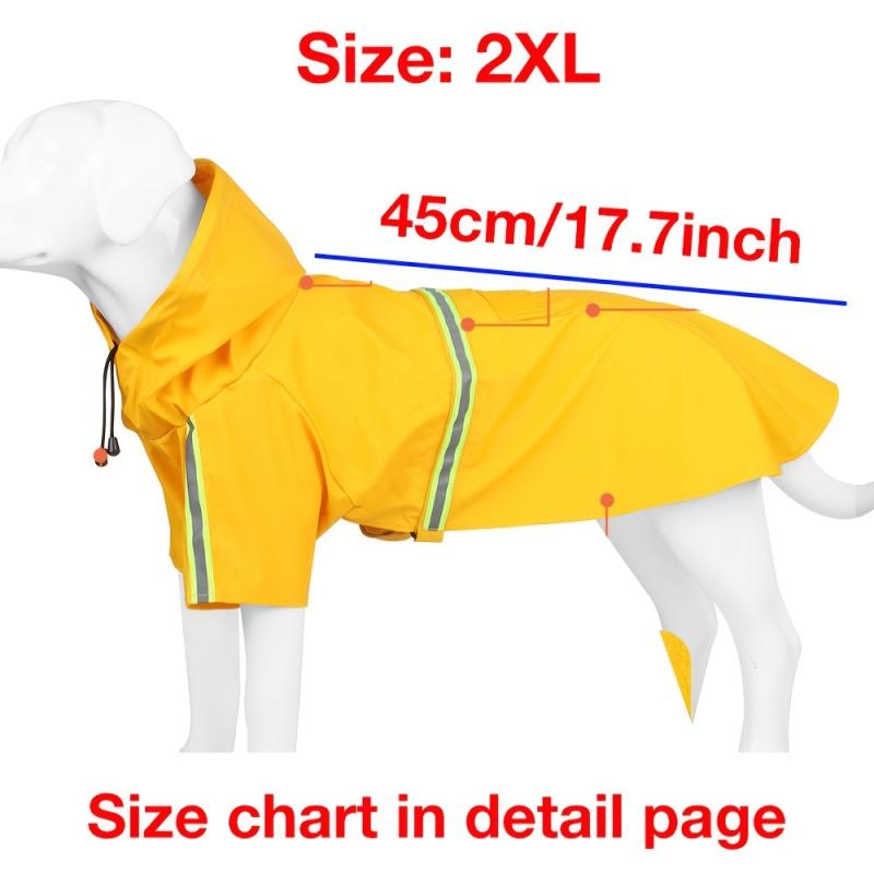 Dog Raincoat Waterproof Breathable Cloak for Rainy Days