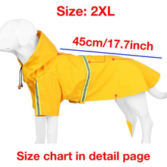 Dog Raincoat Waterproof Breathable Cloak for Rainy Days