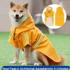 Dog Raincoat Waterproof Breathable Cloak for Rainy Days