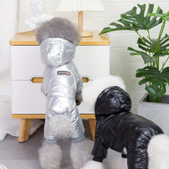 Thickened Warm Pet Clothes Dog Winter Coat Plush Hooded Jacket