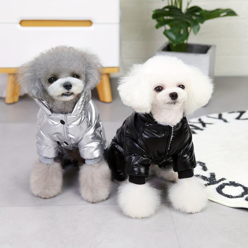 Thickened Warm Pet Clothes Dog Winter Coat Plush Hooded Jacket