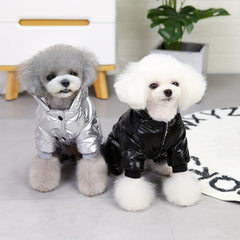 Thickened Warm Pet Clothes Dog Winter Coat Plush Hooded Jacket