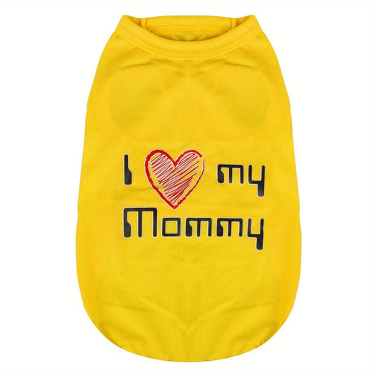 Breathable Yellow Dog Vest for Small, Medium, Large Dogs