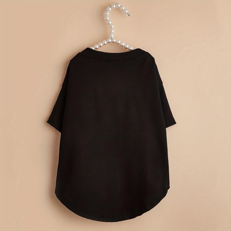 Letter Graphic Pet Tee Summer Clothes