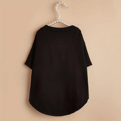 Letter Graphic Pet Tee Summer Clothes