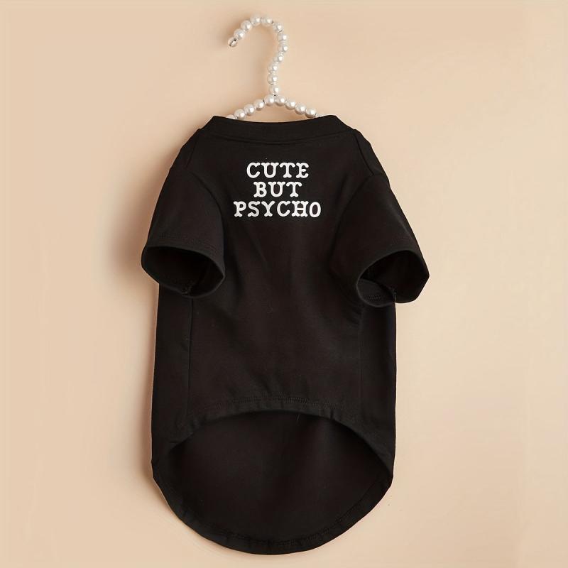 Letter Graphic Pet Tee Summer Clothes