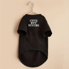 Letter Graphic Pet Tee Summer Clothes