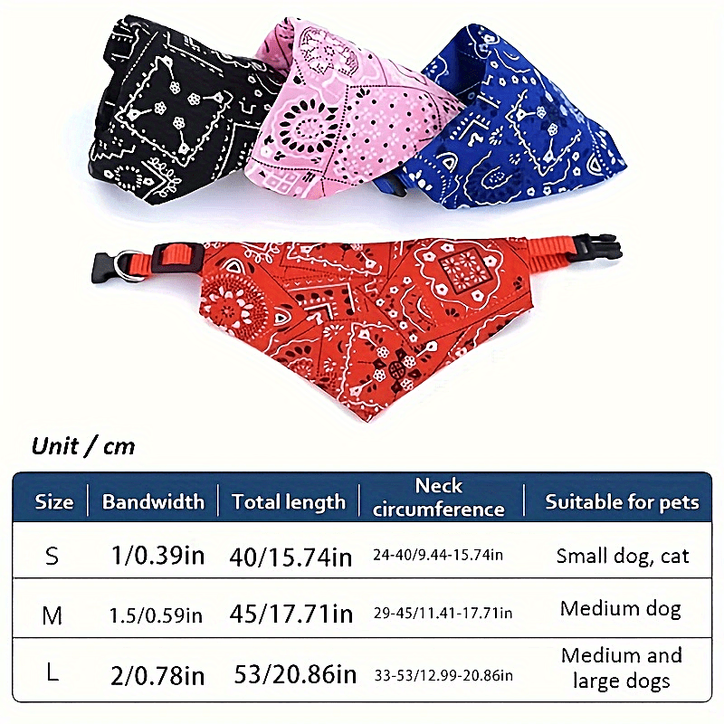 Adjustable Pet Saliva Towel Dog Cat Scarf Bandana Collar Stonego Pet Accessories