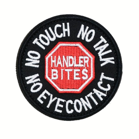 1pc Service Dog Patch No Touch No Talk No Eye Vests Harnesses Applique Embroider