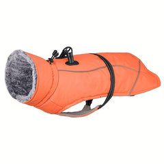 Winter Warm Dog Coat Windproof Waterproof Thickened Plush Jacket