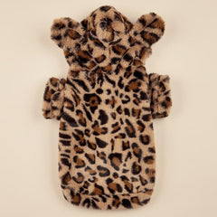 Leopard Pet Hoodie for Small & Medium Dogs