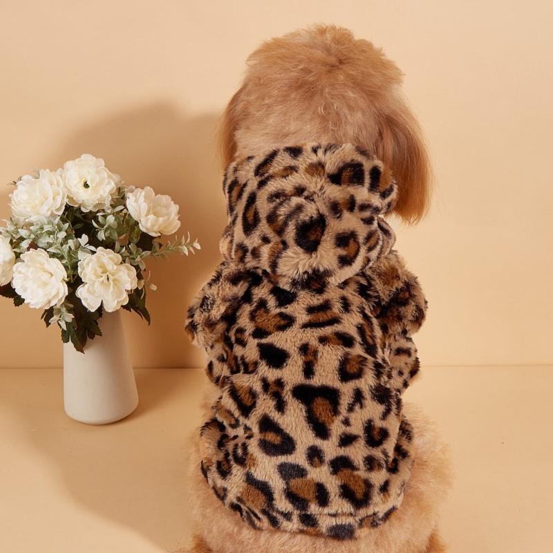 Leopard Pet Hoodie for Small & Medium Dogs