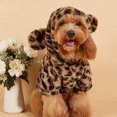 Leopard Pet Hoodie for Small & Medium Dogs