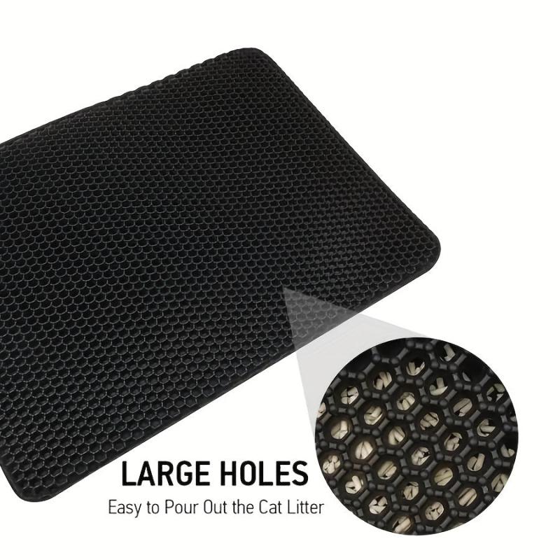 Cat Litter Pad Honeycomb Washable Mat Trapping Toilet Cleaning Supplies
