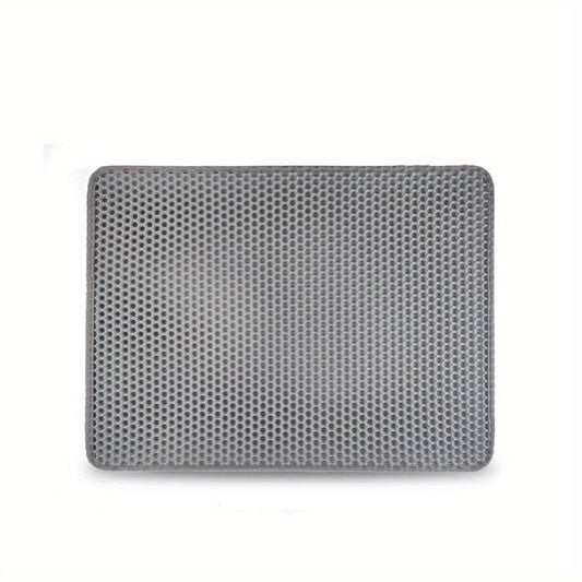 Waterproof Cat Litter Trapping Mat Washable Double Layer Non slip Cat Mat
