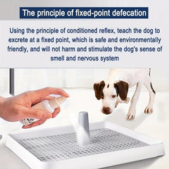 Dog Potty Toilet with Pee Post Dog Pee Pad Holder for Indoor Dogs