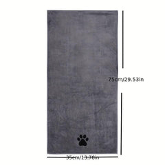 Soft & Absorbent Microfiber Pet Bath Towel for Small & Medium Dogs