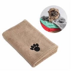 Soft & Absorbent Microfiber Pet Bath Towel for Small & Medium Dogs