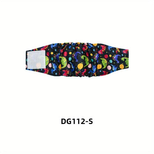 Washable Reusable Belly Wrap Diapers for Small Male Dogs