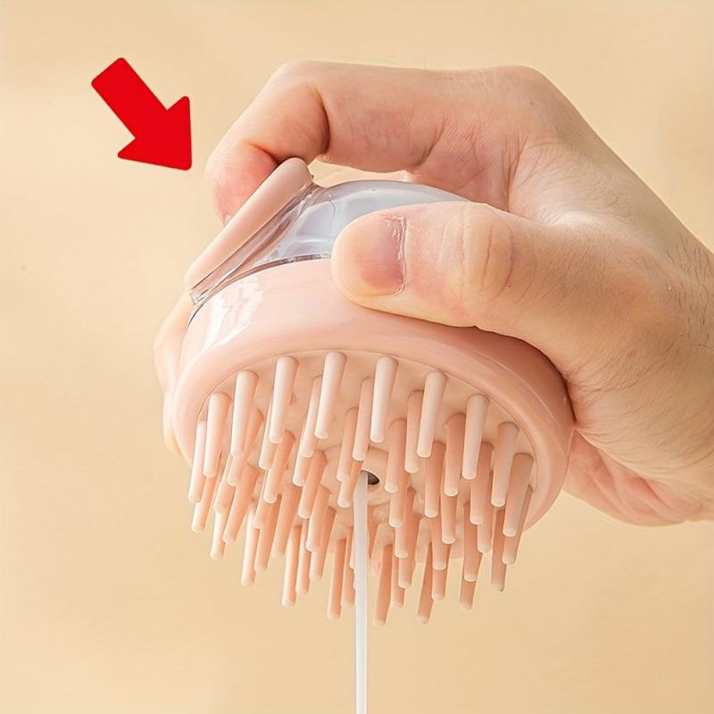 Silicone Dog Brush Pet Shampoo Brush Soft Bristle Dog Massage Bath Brush