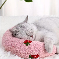 Soft Cat Pillow Pet Plush Bed Ultra Fluffy Calming Toy Cuddler
