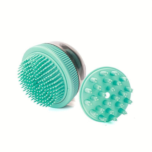 Pet Grooming Brush with Shampoo Dispenser for Dog and Cat